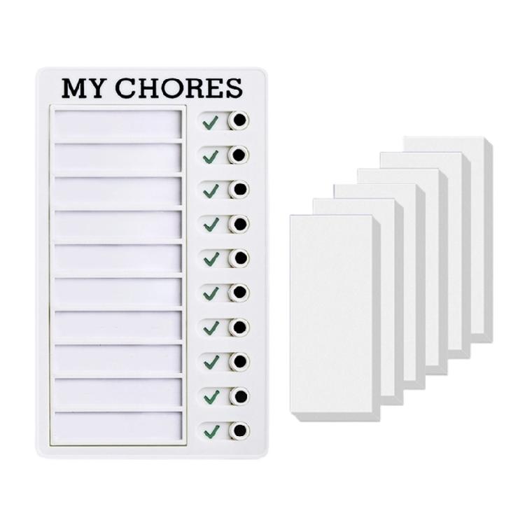 Portable Chore Chart for Kid, Checklist Board Behavior Reward Chore Chart Adult Schedule Reminder Board for Scheduling 1