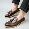 Modedesigner Neue Spitze Schwarze Braune Quasten Loafer Slip-on Schuhe Für Herren Formelle Hochzeitskleidung Homecoming Zapatos Hombre