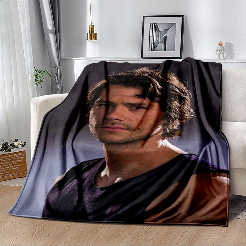 3D Dylan O’Brien DOB Actor Soft Plush Blanket,Flannel Blanket Throw Blanket for Living Room Bedroom Bed Sofa Picnic Cover Gift