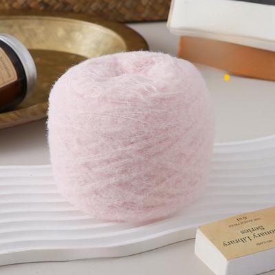 100g Neues Flauschiges Mohairgarn Einfarbig Weiches Strickgarn Mitteldick DIY Baumwollgarnknäuel Stricken Pullover