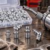 Grease Connection Fitting Assortment with Six-Sided Installation Bases for Machinery Lubrication Maintenance Tasks