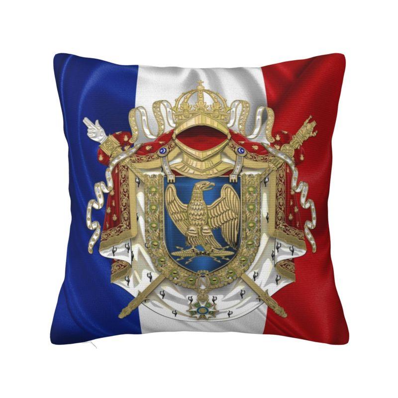 Huse de pernă Royal Standard Napoleon Franța Steag Stema Imperiului Francez Catifea Modernă Husă de pernă Decor pentru casă