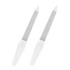 1/2/3Pcs Stainless Steel Nail File Pointed Tip Non-Slip Ergonomic Handle Gel Acrylic Fingernail File Board Manicure Pedicure Tools Nail Supplies