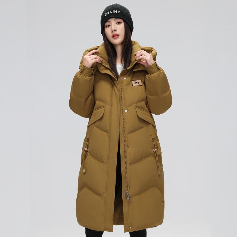 

Women s Korean Style Mid-Length Winter Down Jacket L