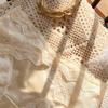 Transparent Lace Flower Panties Satin Silk Lace Mesh Briefs Lingerie French Style Briefs  Gifts