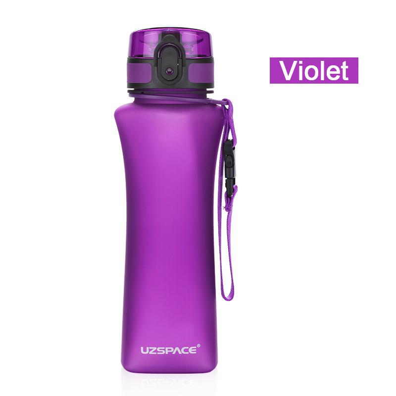 UZSPACE Sports Water Bottles BPA Free Portable Frosted Creative Shaker Drink Bottle Couples Kids Outdoor Travel Cup 350ml