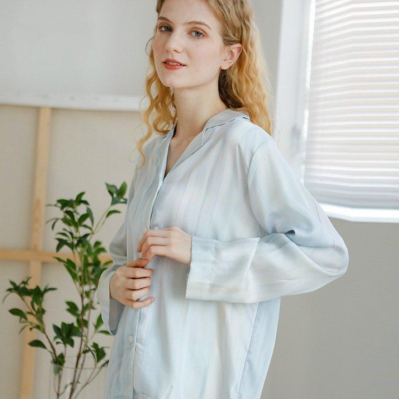 New Satin Diamond Hot Season Refreshing and Comfortable Short-sleeved Trousers For Women Pajama Set Home Pajama Set S