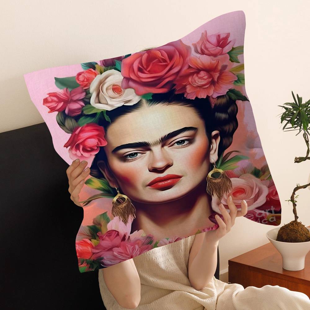 Art Frida Personalized Pillow Dust Cover Bedroom Kids Party Decoration Pillowcase Birthday Children Gift