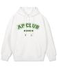 Ap Club Oversized Wide Shoulder Hoodie_White