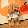 35CM New Cute Teddy Dog Plush Toys Stuffed Dress Animal Soft Lifelike Brown Dog Dolls Cartoon Plushies Girl Birthday Gifts Decor
