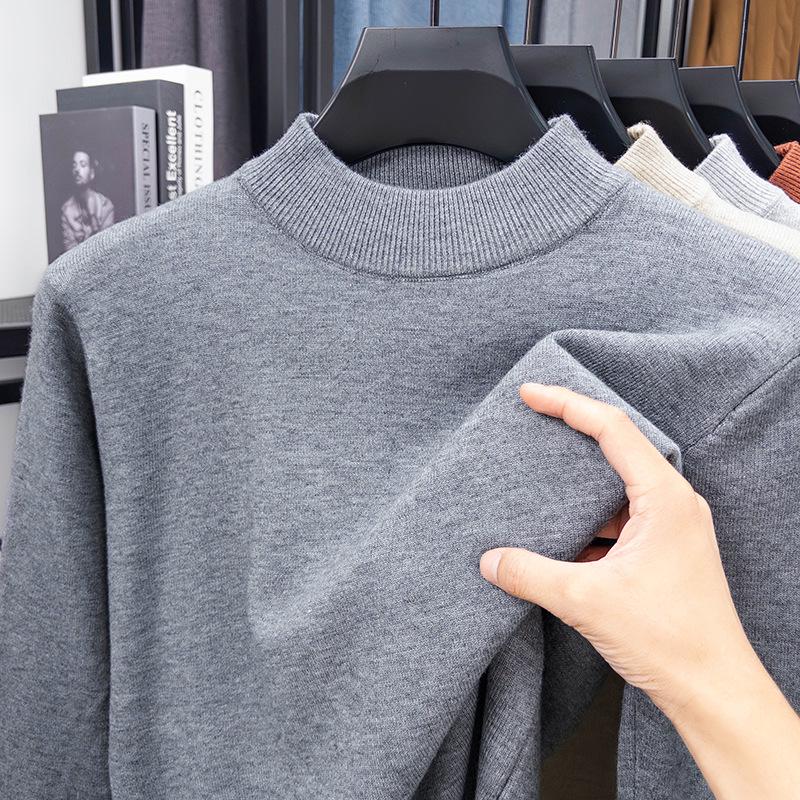 Pull Fin Homme Automne/Hiver - Décontracté, Doux pour la Peau, Couche de Base Chaude