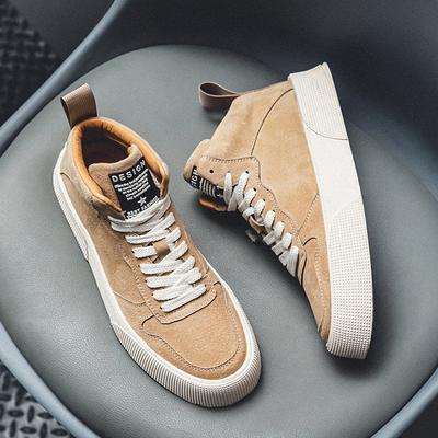 Fashion Hot Selling Men's High-top Shoes Autumn Winter Thick Soled Wear-resistant Men's Outdoor Hiking Shoes Casual Lace Up Sports Shoes