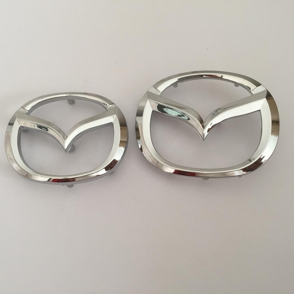 1pcs 3D ABS for Mazda 57x45mm 67x53mm Car Steering Wheel covers emblem Sticker steer wheel Badge Decal styling auto Accessories