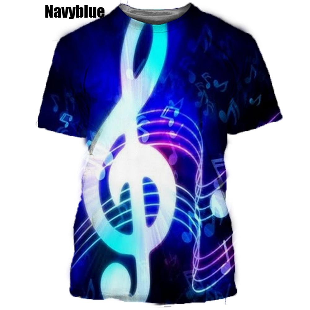 Men Women New Fashion Newest 3D Printing T Shirt Music Note Fashion Short-sleeved T-shirt 3D Men Women Tops Pullover Tee XXS-6XL