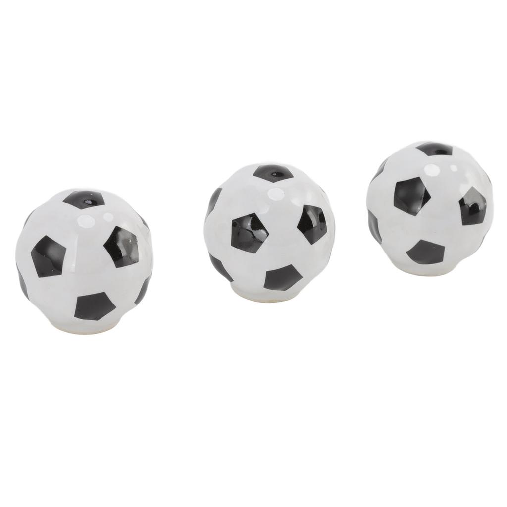3 Set Football Cabinet Knobs Ball Sports Theme Single Hole Drawer Ceramic Handle Pulls for Cupboard Wardrobe
