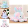 Fun Reversible Octopus Plush Toy Color-changing Kids Birthday Gift
