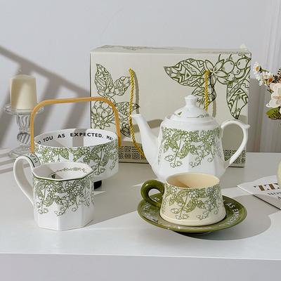 Pastoral Lily Of The Valley Teapot Birthday Newlywed Girlfriend Gift Souvenir Girls Afternoon Tea Set Tea Cup