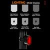 2PCS USB Rechargeable LED Bicycle Front Headlight Rear Tail Safety Light Kits Set