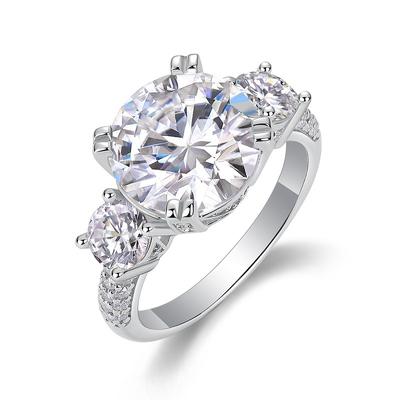S925 Silver 5 Carat Moissanite Ring Group Ring