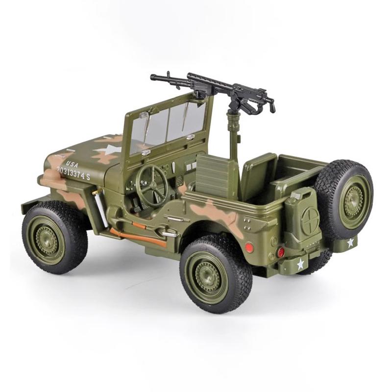 1/32 ג'יפ וויליס GP מלחמת העולם השנייה כלי רכב צבאיים דגם סגסוגת רכב צעצועי ילדים מתנות לחג