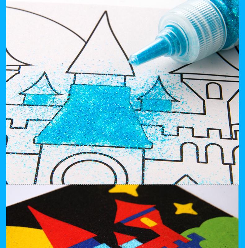 Milo Creative Sand Painting Set for Kids Ages 3-6: DIY Colored Sand Art for Early Childhood