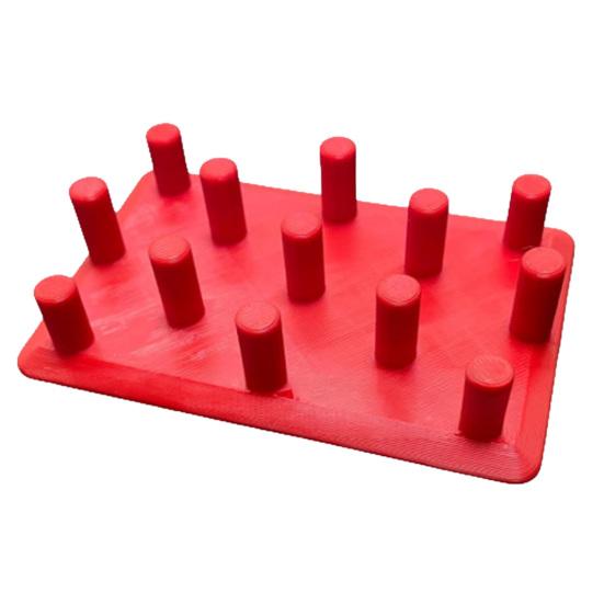 

Magnetic Slow Feeder Bowl Insert 13-Pillar Anti-Choking Pet Bowl Insert Sloped Non-Jamming Base for Petlibro RFID Feeder Controlled Eating Cats Dogs красный