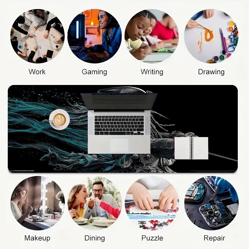 Predator Artwork Xl Gaming Mouse Pad Nonslip Rubber Base Stitched Edge Waterproof Desk Mat For Pc Laptop Gamer Office Computer Accessories C9291