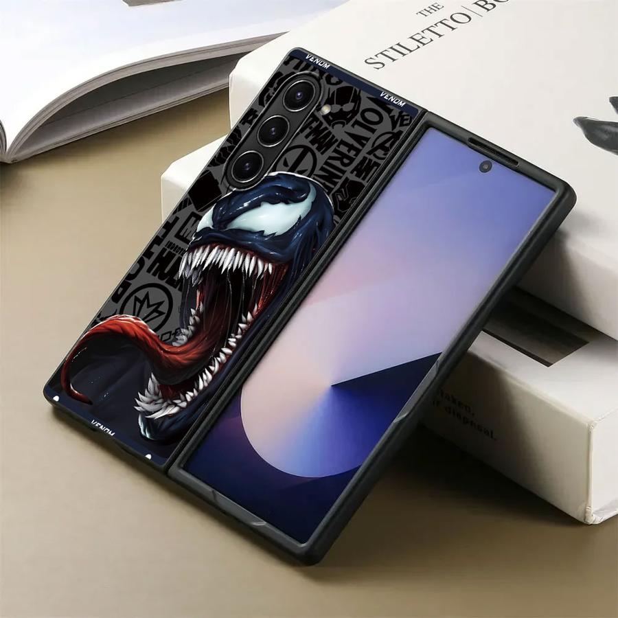 

Case for Samsung Galaxy ZFold7 ZFold3 Z Fold 7 6 5 4 3 ZFold6 ZFold5 ZFold4 Back Phone Cover Marvel Spider Man Venom Cool Galaxy Z Fold5