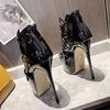 Spring Autumn Solid Round Toe Extreme High Heels Stripper Pole Dance Shoes Fashion Lace Up Women Platform Pumps Size 35-42