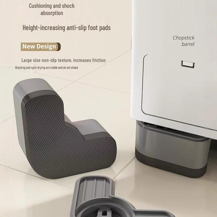 Anti-Vibration Silent Washing Machine & Refrigerator Riser Stand with Anti-Slip Pads