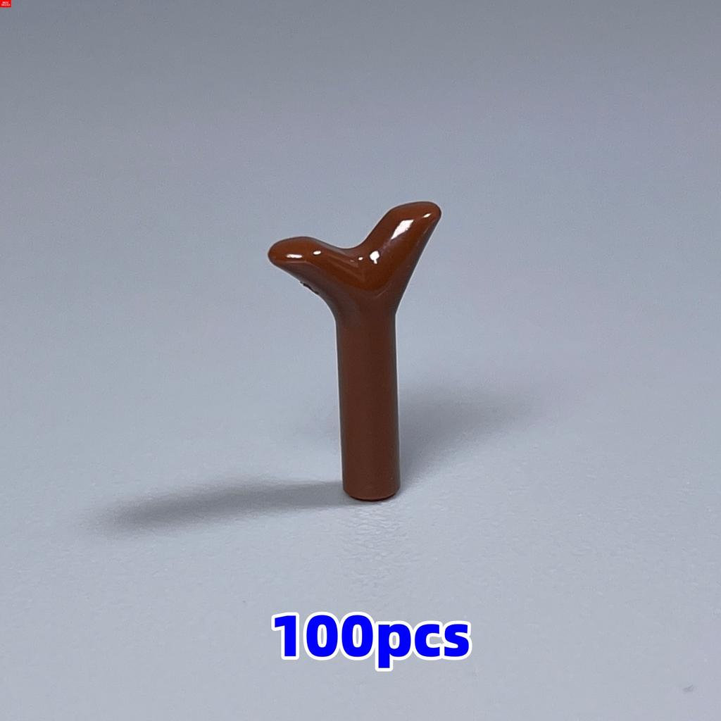 100pcs/lot MOC Bricks Plant Carrot Premier Green Bud Tender Leaf 33183 Tree Sapling Building Blocks Toys For Children Present