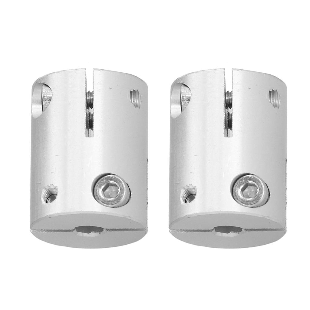 2Pcs Shaft Couplers Aluminum Alloy High Load 6mm To 6mm Bore Couplings Metal Parts
