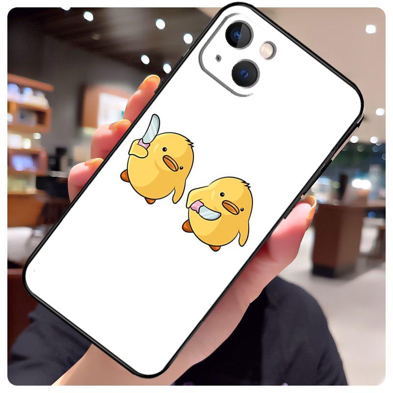 Duck With Knife Duck Cute Case For iPhone 13 Pro Max 16 15 11 12 14 17 Pro Max mini 15 16 Plus 16e 17 Air Phone Cover