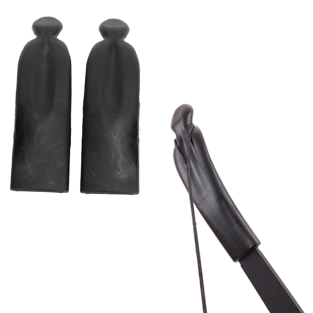 2PCS Recurve Bogen Gliedmaßen Spitze Protector ABS Recurve Bogen Gliedmaßen End Kappe für Outdoor Jagd Zubehör