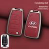 Men's Cowhide Key Case for 20 Models Including Beijing Hyundai Elantra & ix35 Verna