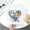 Hot Paw Patrol Kids T-shirts Kawaii Cartoon Character Printed Shirts Cute Boys Girls Casuals Tops Summer Birthday Clothing Gift