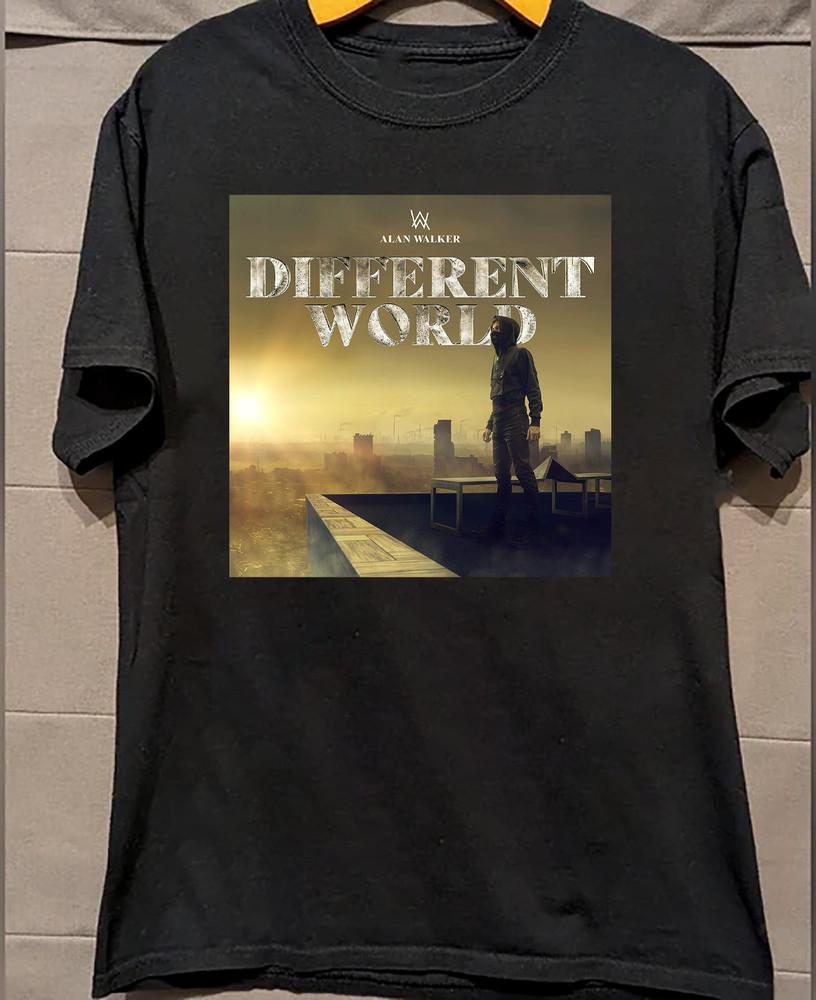

Alan Walker - Different World Black Shirt Full size S-5XL Unisex T-Shirt XL