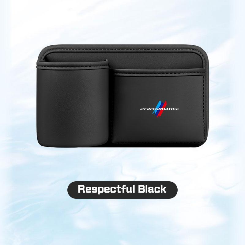 Leather Car Cup Holder Storage Box For BMW X1X2X3X5 X6 X7 1 3 5 6 7 Series F40 E60 E90 G20 G30 Door Trash Can Umbrella Organizer RL7