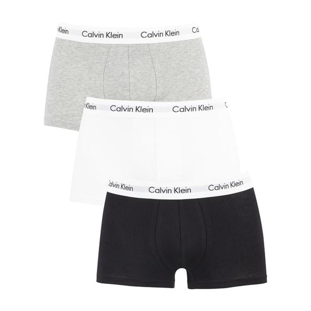Joom Calvin Klein Herren Grau Low Rise Trunks 3 Pack Cotton Blend Grey Cm - Bild 6