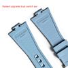 FKM Strap for Tissot PRX Series T137.407/T137.410 Super Player 40mm Convex Fluoro Rubber Quick Release Watch Band Bracelet 12mm