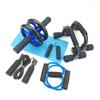 Set de Fitness de 5 Piezas: Rueda abdominal, Barras de flexión en forma de I, Cuerda para saltar, Herramientas de fuerza de agarre con mango de esponja