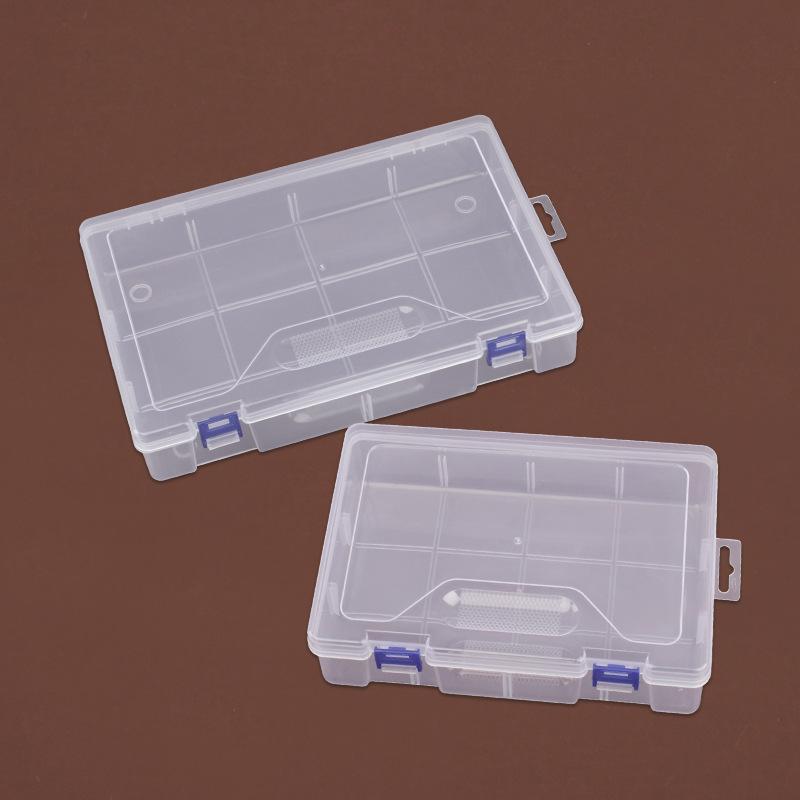 Plastic Storage Containers Box with Lid Big Capacity Clear Rectangle Box for Collecting Small Items, Beads, Crafts Accessories