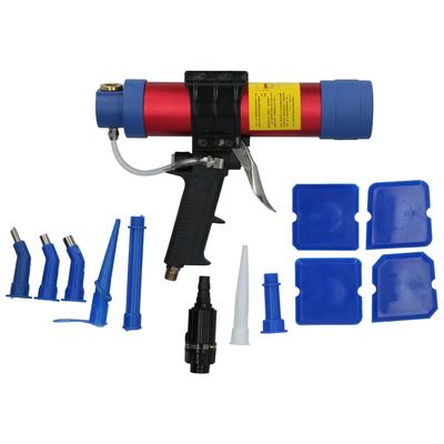 Pneumatic Glass Glue Gun Air Caulking Straight Adjustable Aluminum Power Tools Q3?310ML