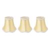 3PCS Fabric Lamp Shades E14 Clip On Vintage Decorative Table Lamp Replacement Shades for Candle