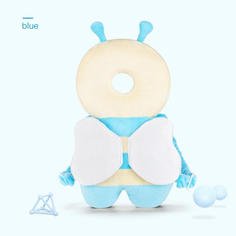 Protector pentru cap pentru copil mic Pernă de siguranță Pernă pentru spate Prevenirea rănirii Perne de securitate din desene animate Pernă anti-cădere respirabilă 1-3T