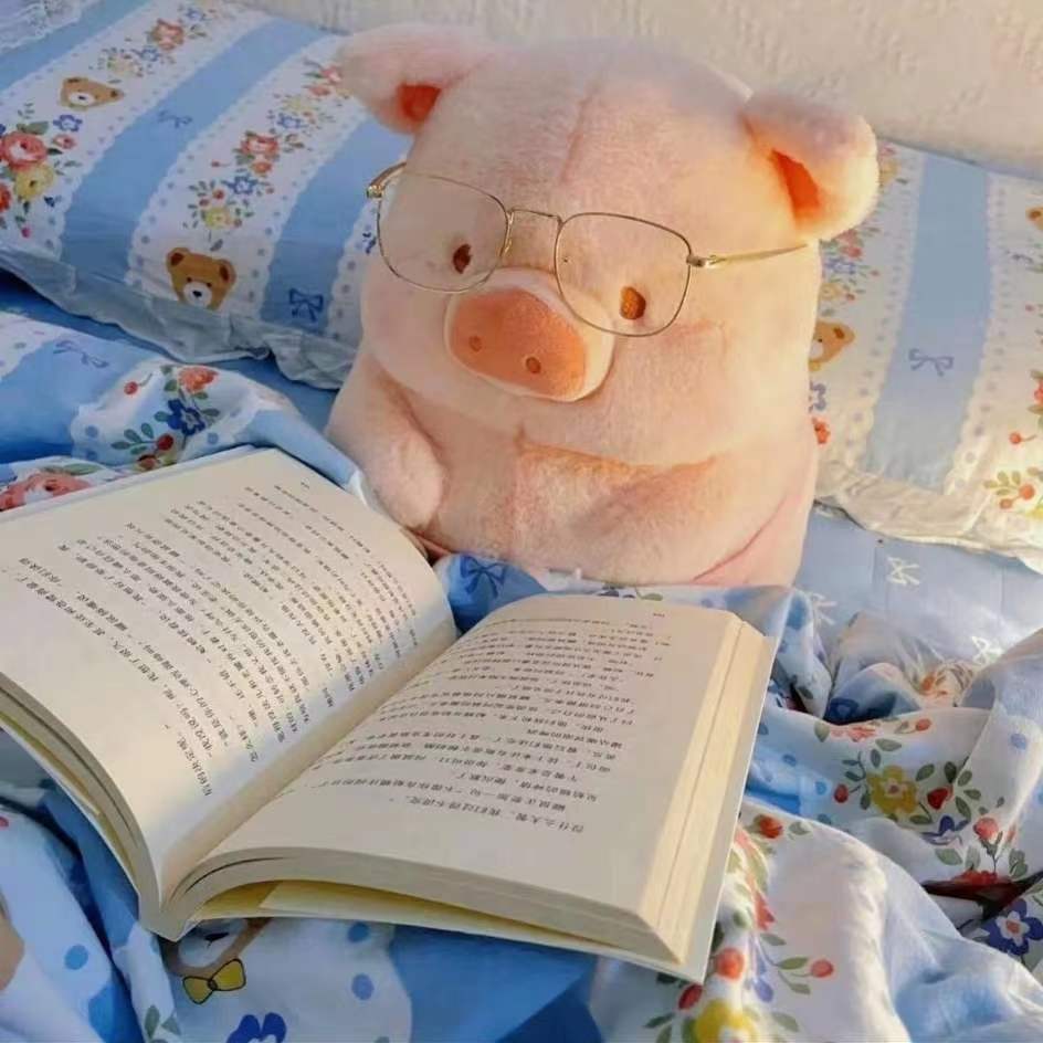 Drăguț drăguț lulu porc jucărie de pluș păpușă pernă decorativă păpușă de pat departament de vindecare porc lăcom cadou de ziua de naștere