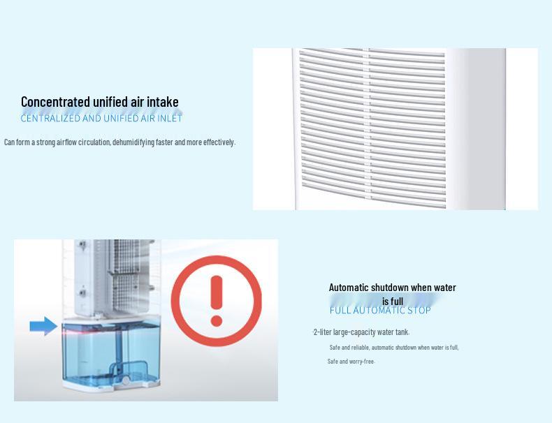 Compact Cross-Border Household Dehumidifier - Small Semiconductor Air Dryer for Bedroom