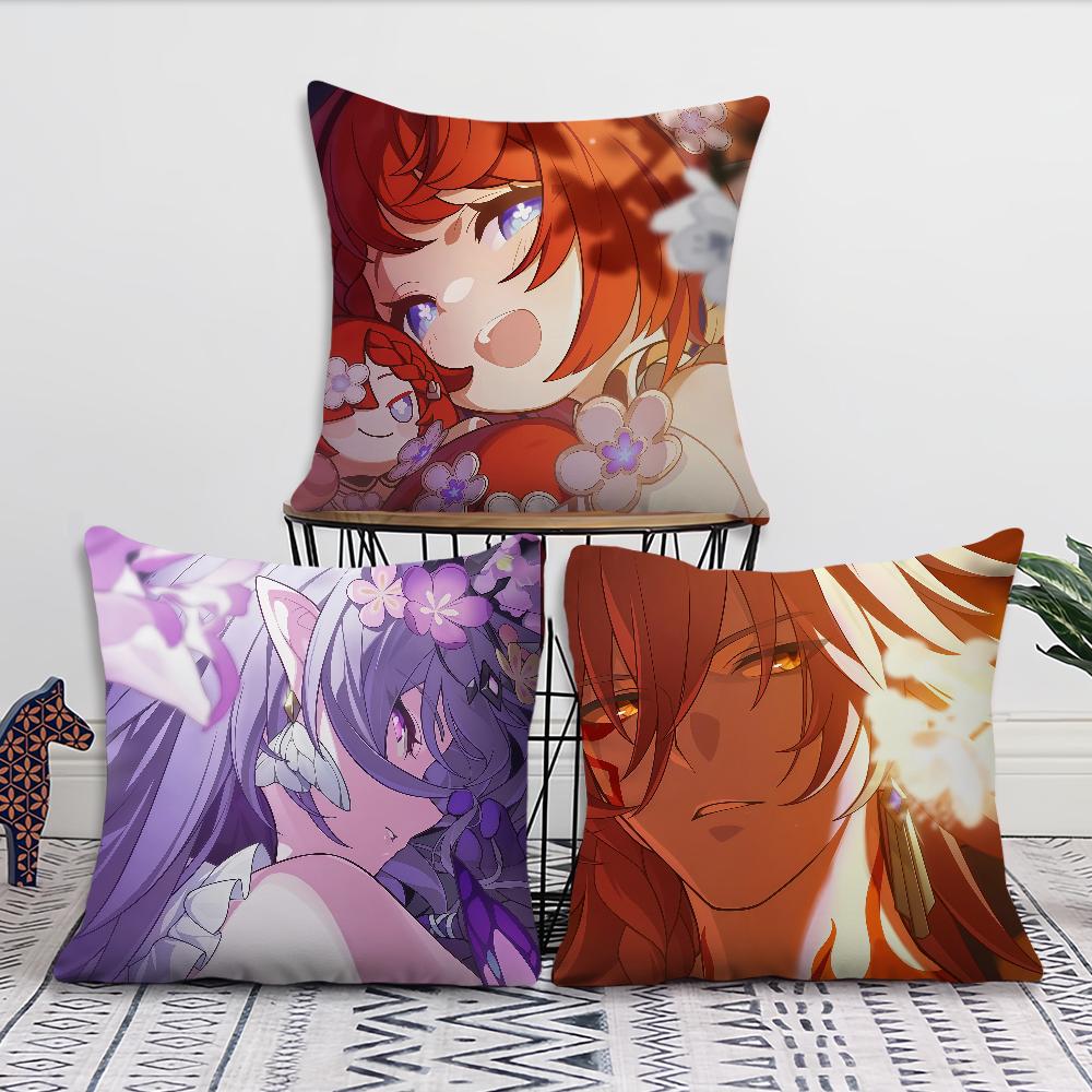 Game Honkai Star Rail Tribios cushion cover Pillow Cover Decoration Room Home Sofa living Office Car Nordic Simplicity