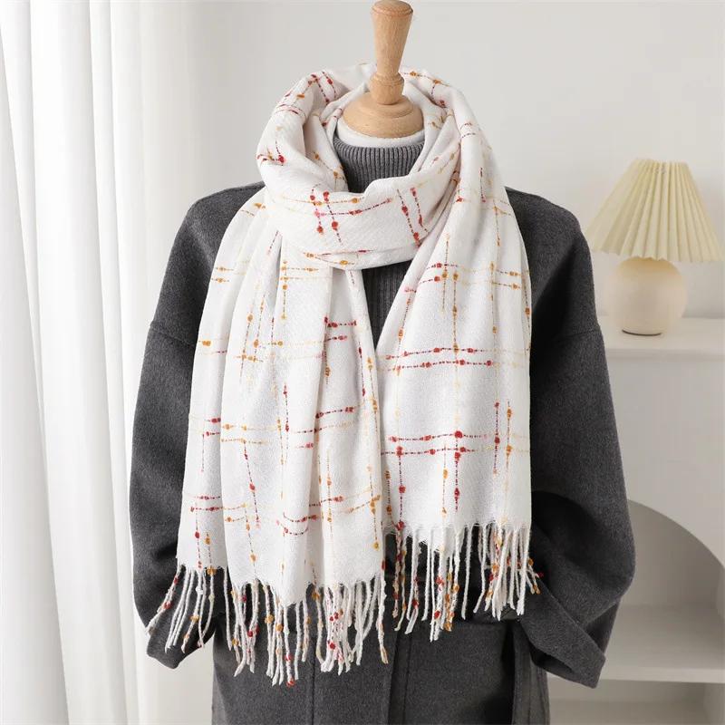 Korean Students Scarf Men Women Autumn Winter Keep Warm Scarves Shawl Fashion Long Thicken Warp Bufanda Poncho Echarpe Pashmina