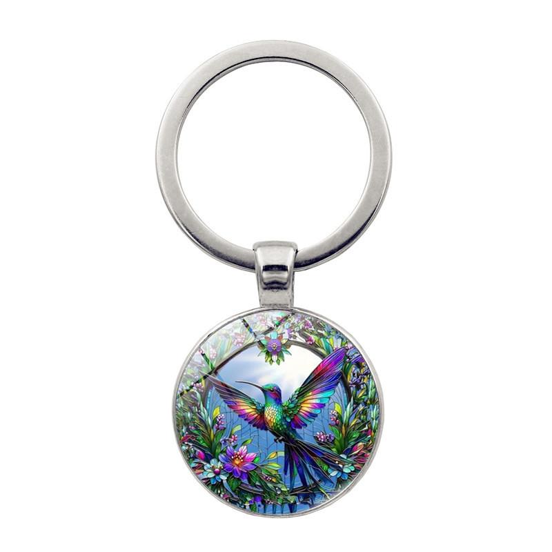 

Брелок Колибри Модный Красивый Подвеска из Цинкового Сплава Для Повседневного Использования Silver